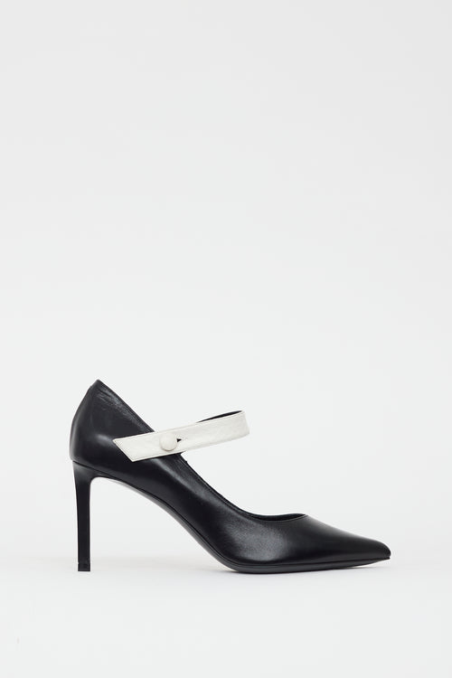 Celine Black & White Mary Jane Pump