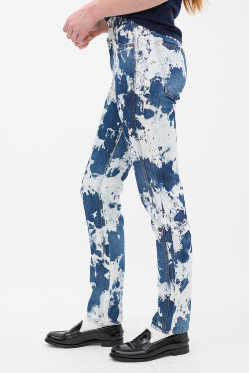 Celine Blue Acid Wash Slim Leg Jeans