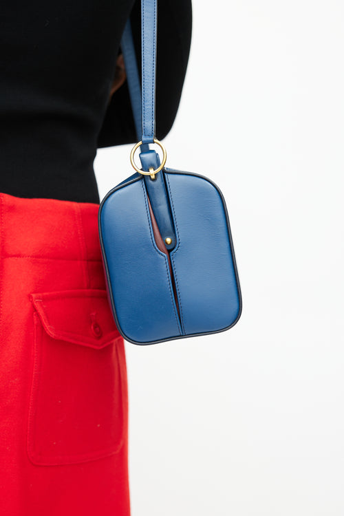 Celine Blue & Gold Doctor Bag