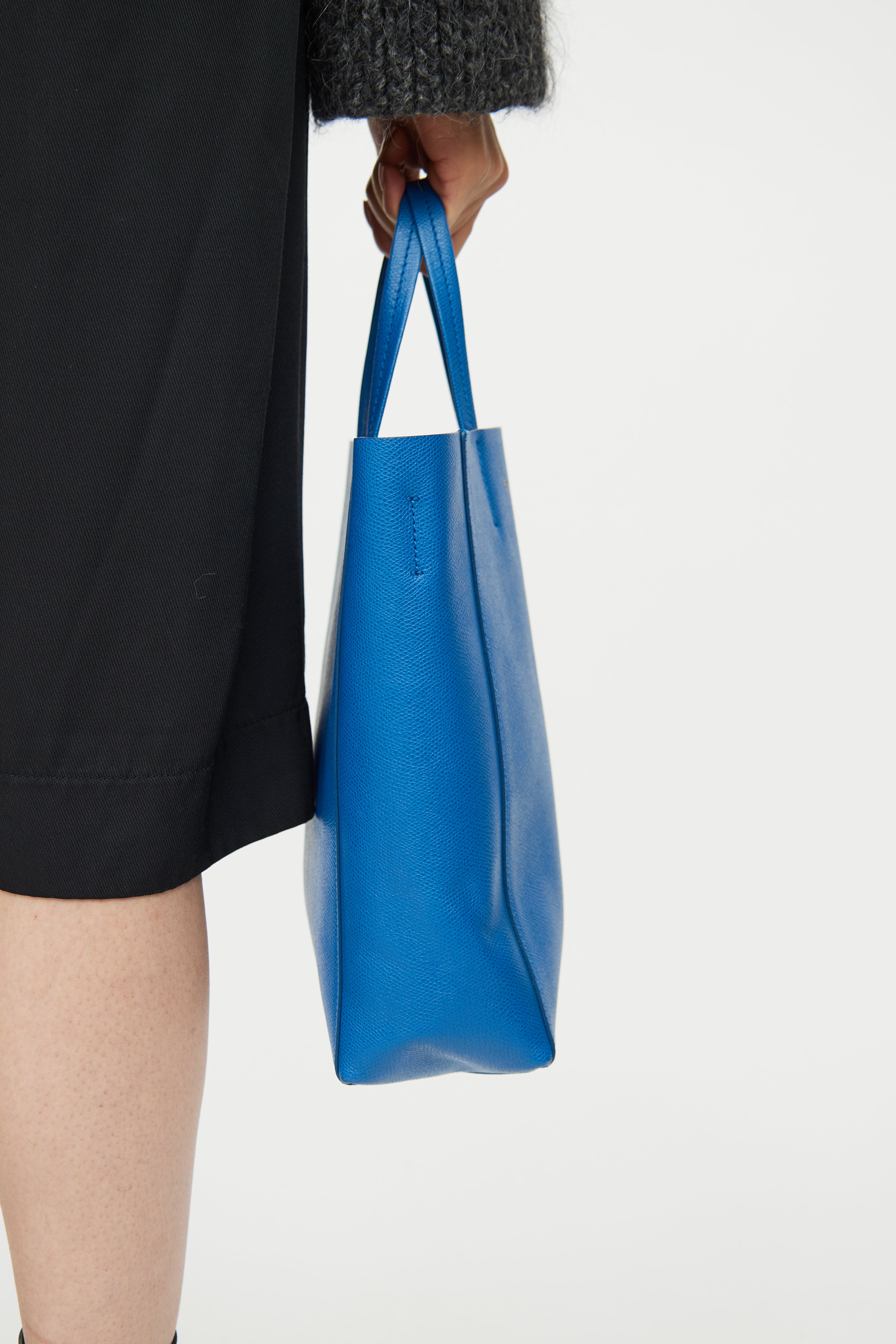 Celine Blue Small Vertical Cabas Bag