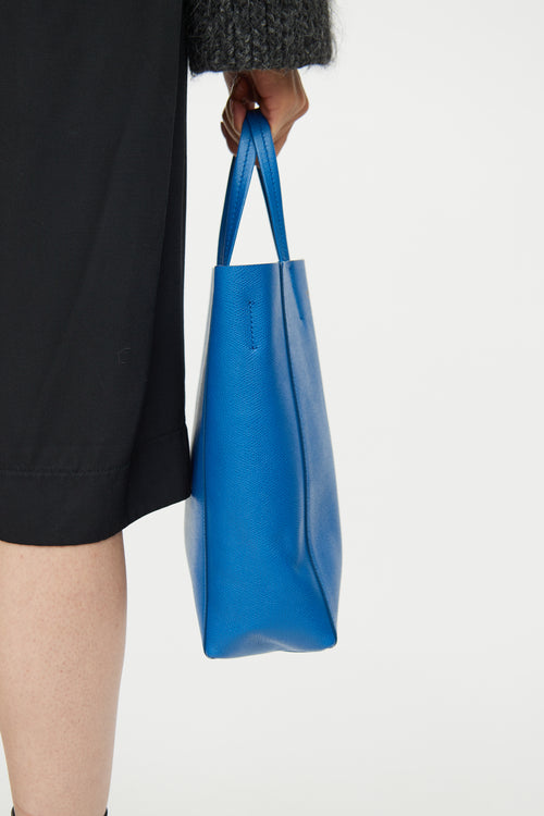 Celine Blue Small Vertical Cabas Bag