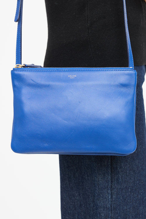 CelineLeather Trio Small Bag