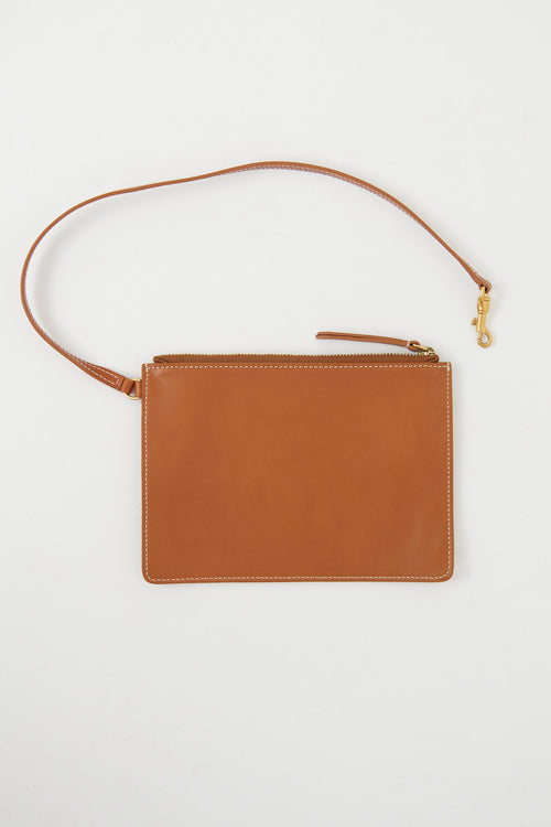 Celine Brown & Black Band Twisted Cabas Bag