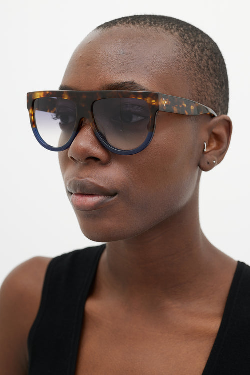 Celine Brown & Blue CL41026 Sunglasses
