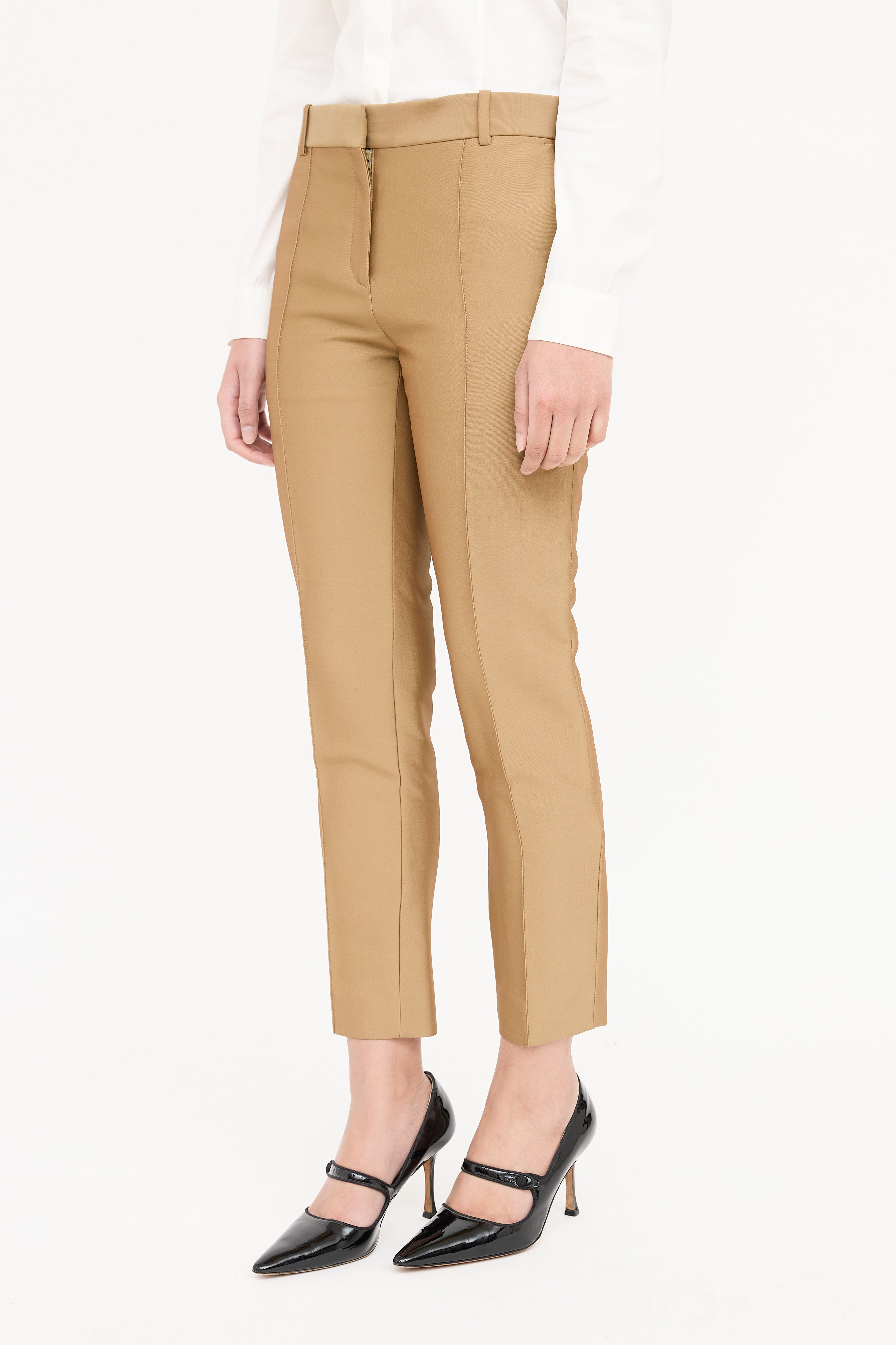 Celine Pleated Taper Clasp Pant