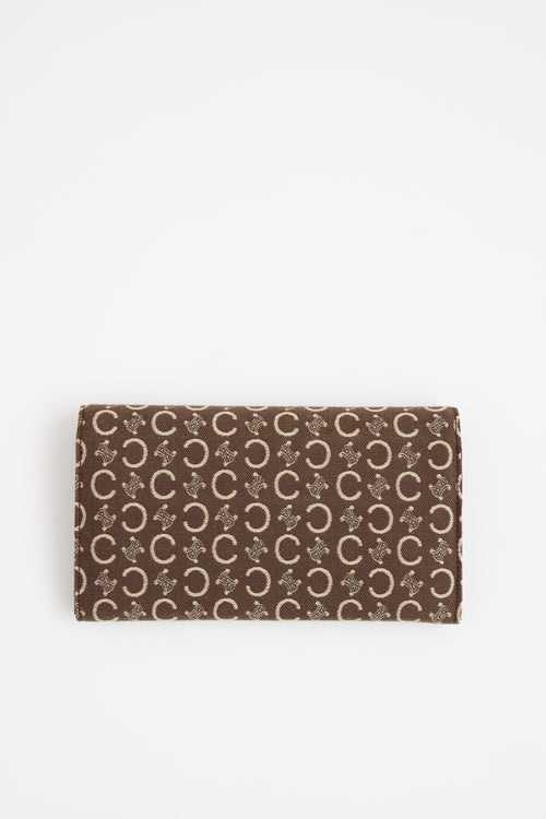 Celine Macadam Monogram Flap Wallet