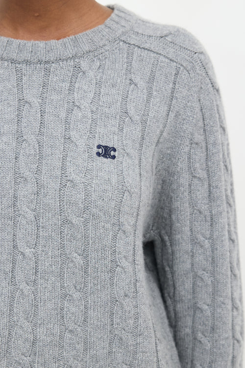 Celine Cashmere Cable Knit Sweater