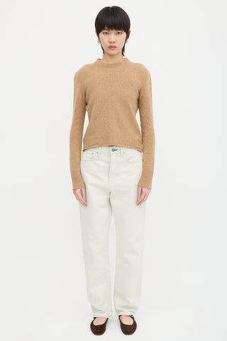 Celine Cashmere Triomphe Embroidered Sweater