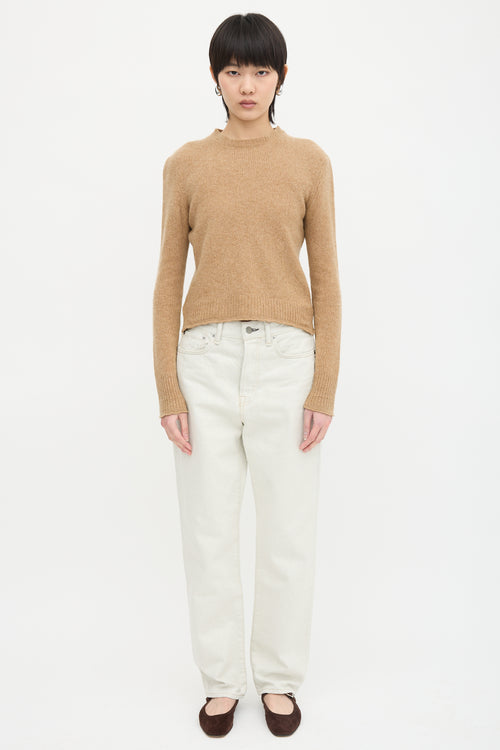 Celine Cashmere Triomphe Embroidered Sweater