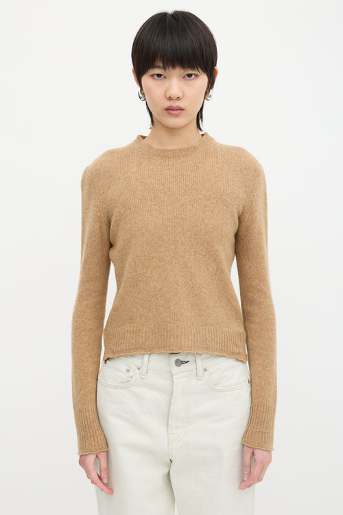 Celine Cashmere Triomphe Embroidered Sweater