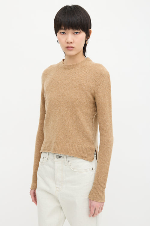 Celine Cashmere Triomphe Embroidered Sweater
