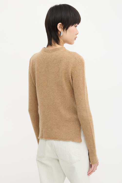 Celine Cashmere Triomphe Embroidered Sweater