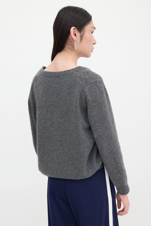 Celine Cashmere V-Neck Sweater