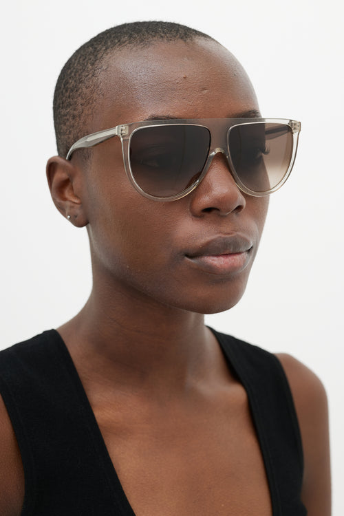 Celine Clear & Black CL41435 Sunglasses