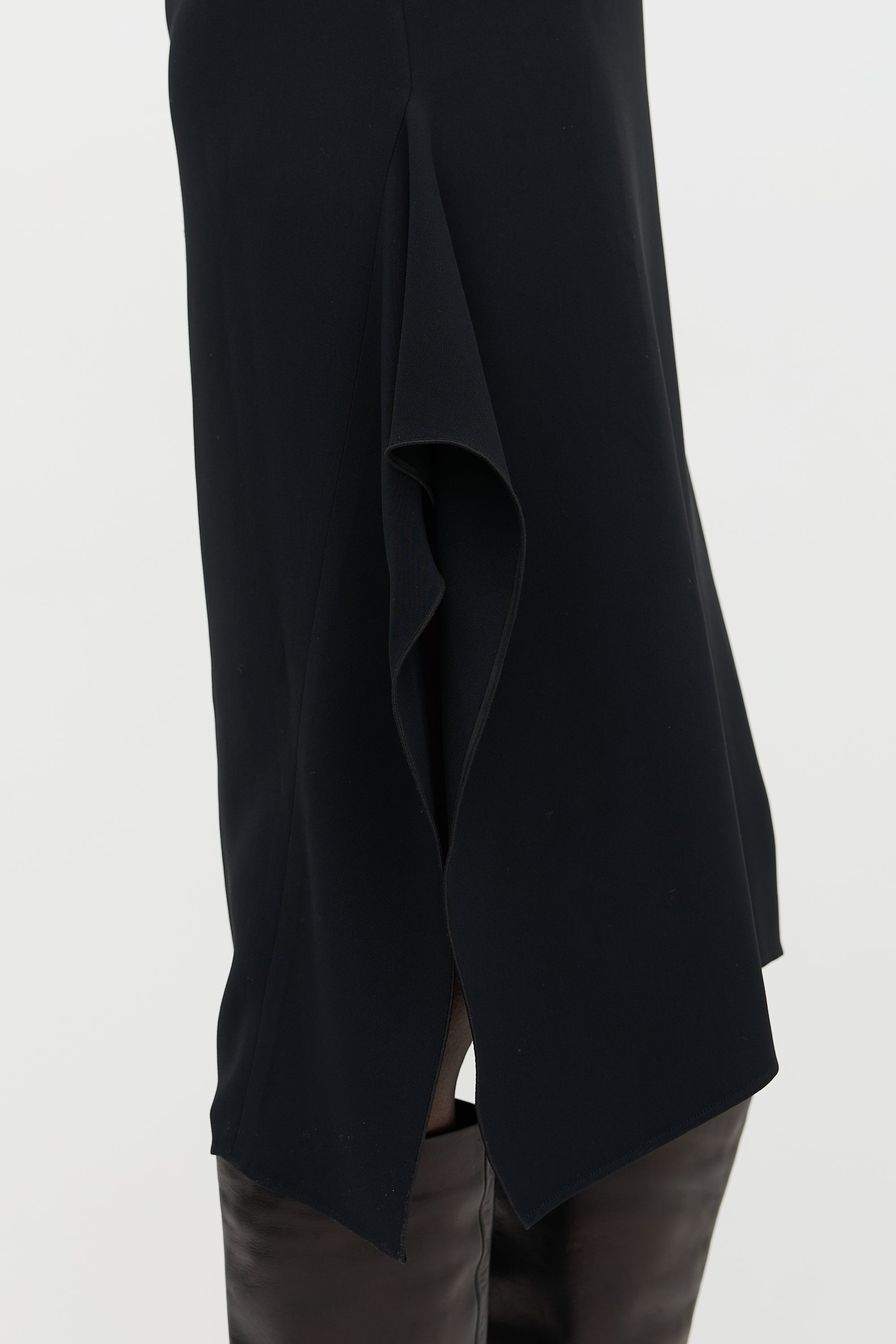 Celine Draped Slit Dress