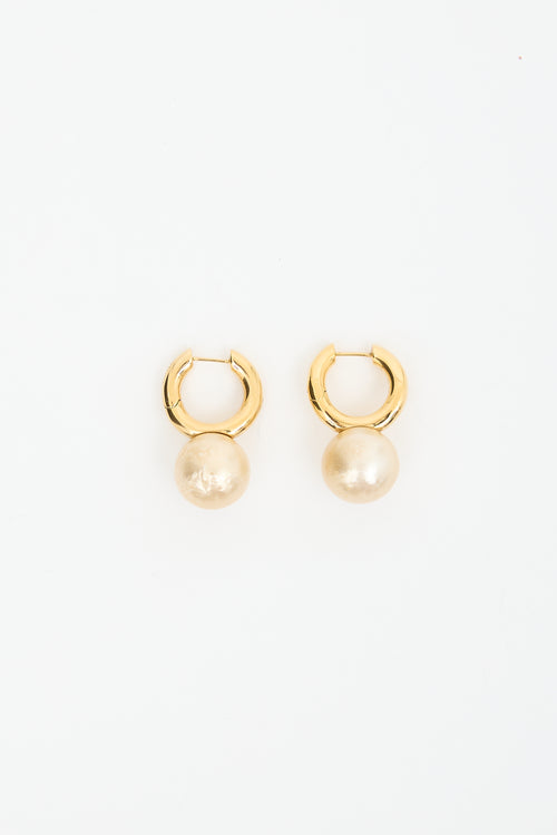 Celine Faux Pearl Drop Earrings