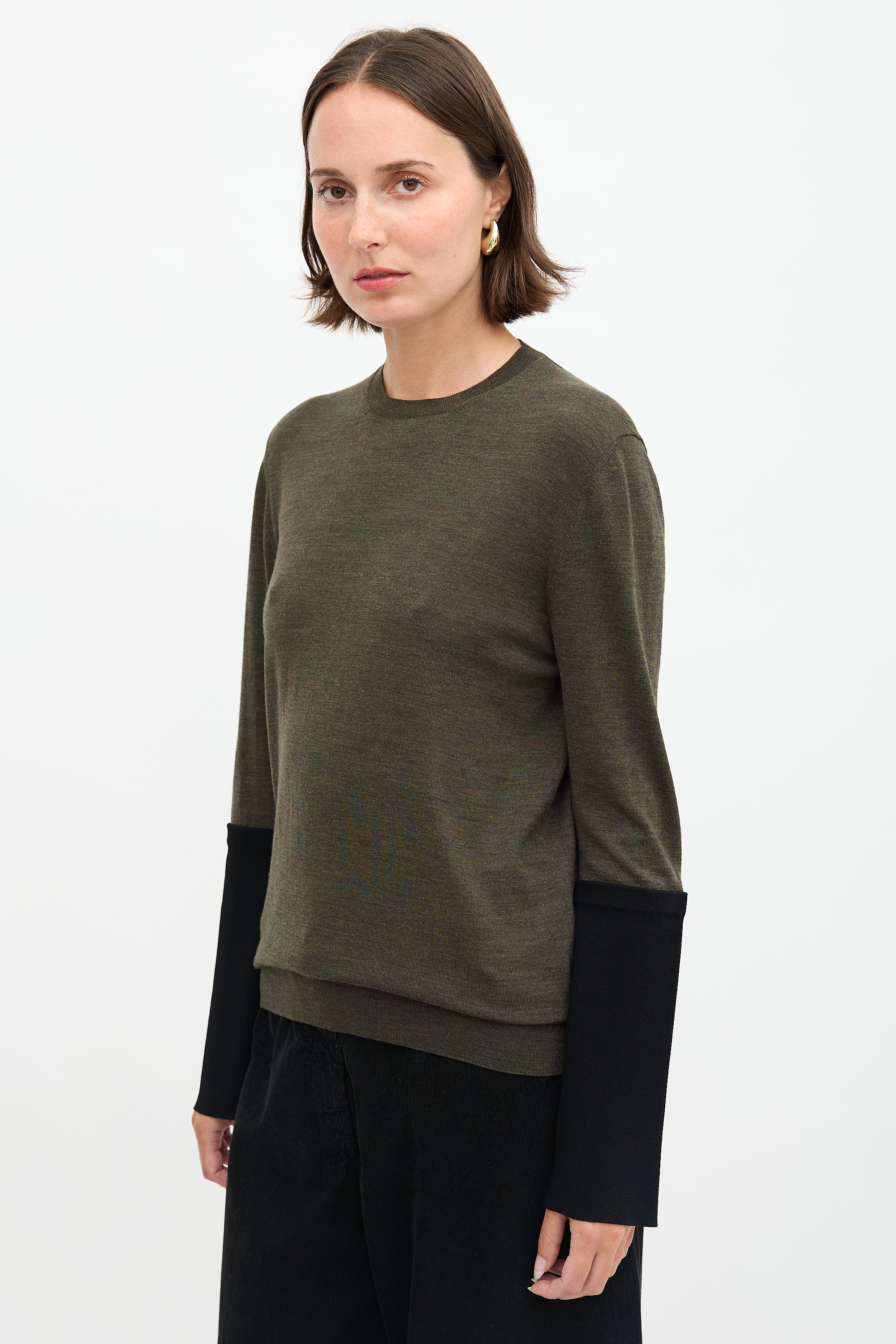 Celine Panel Sleeve Sweater