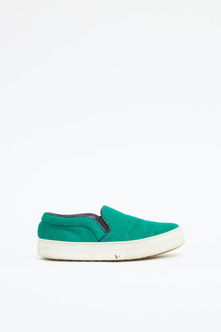 Celine Textured Slip On Sneaker