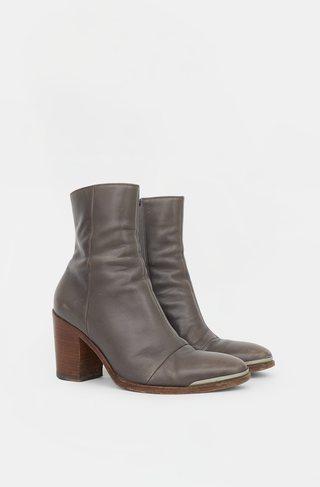 Celine Leather Ankle Boot