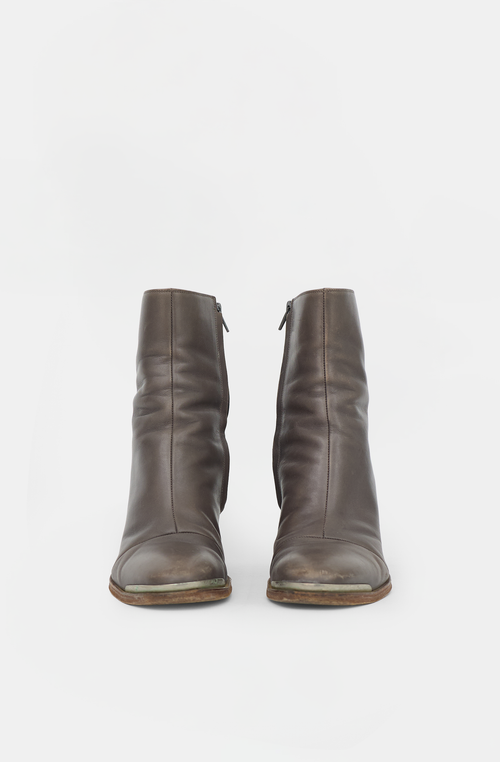 Celine Leather Ankle Boot