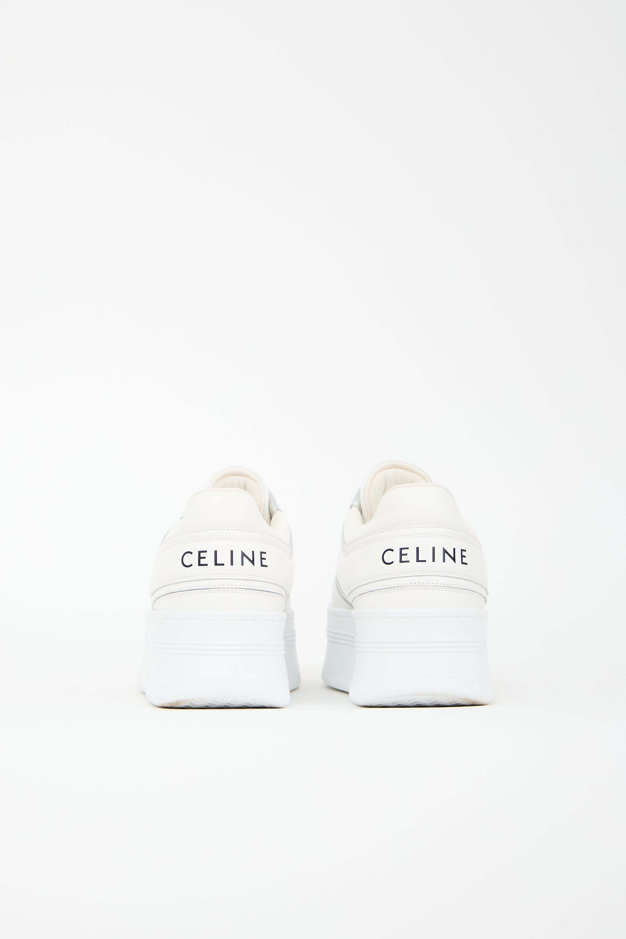 Celine Leather Block Platform Sneaker