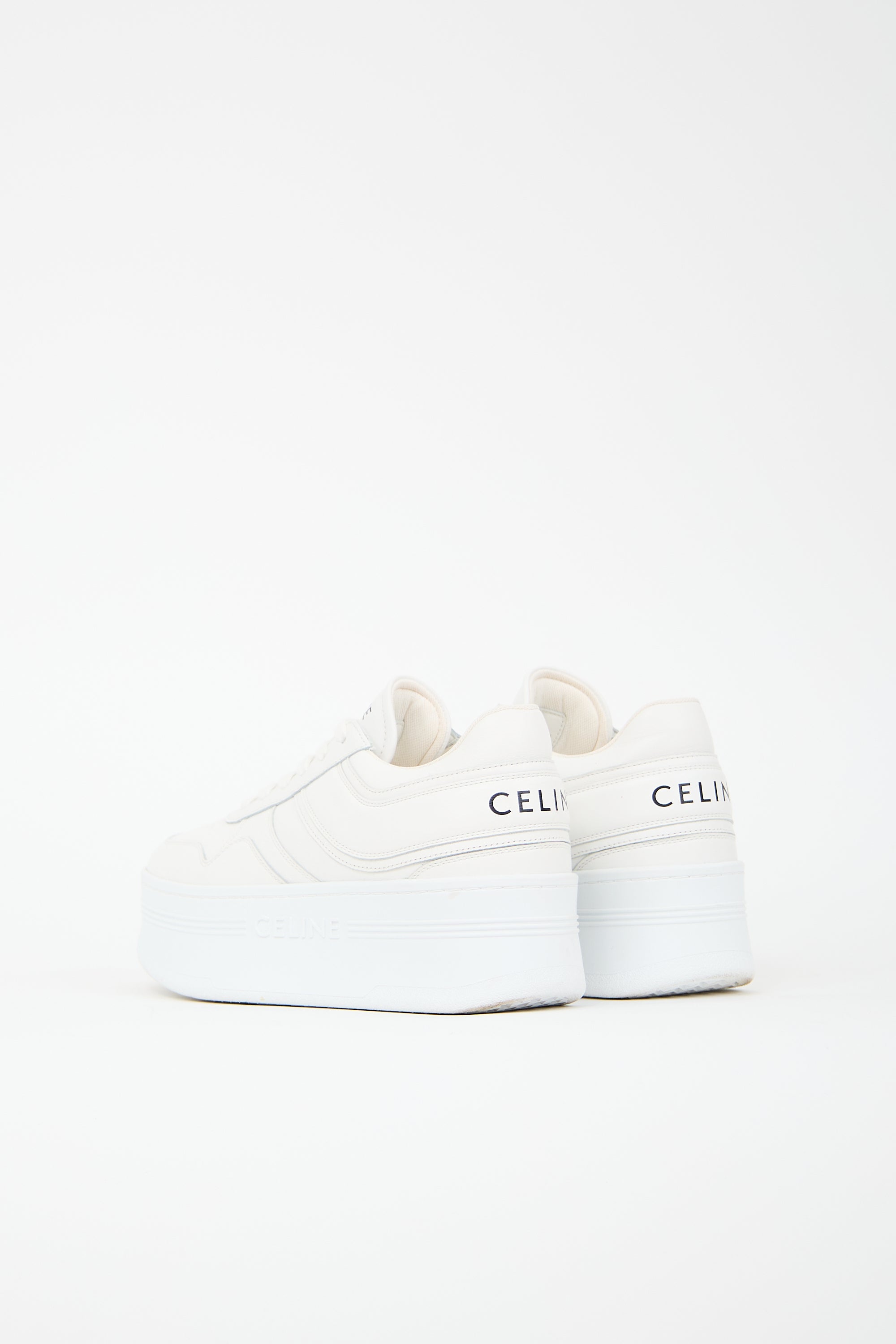 Celine Leather Block Platform Sneaker