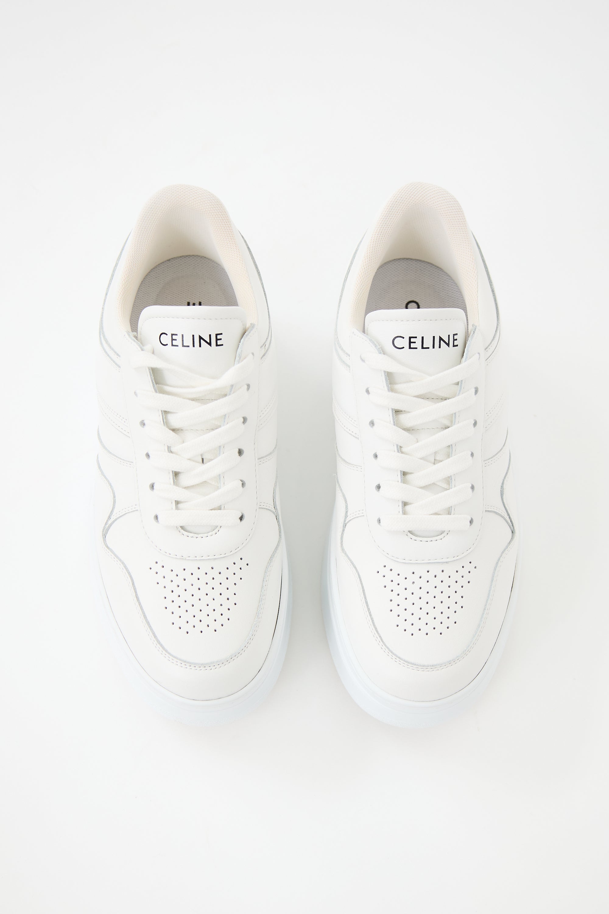 Celine Leather Block Platform Sneaker