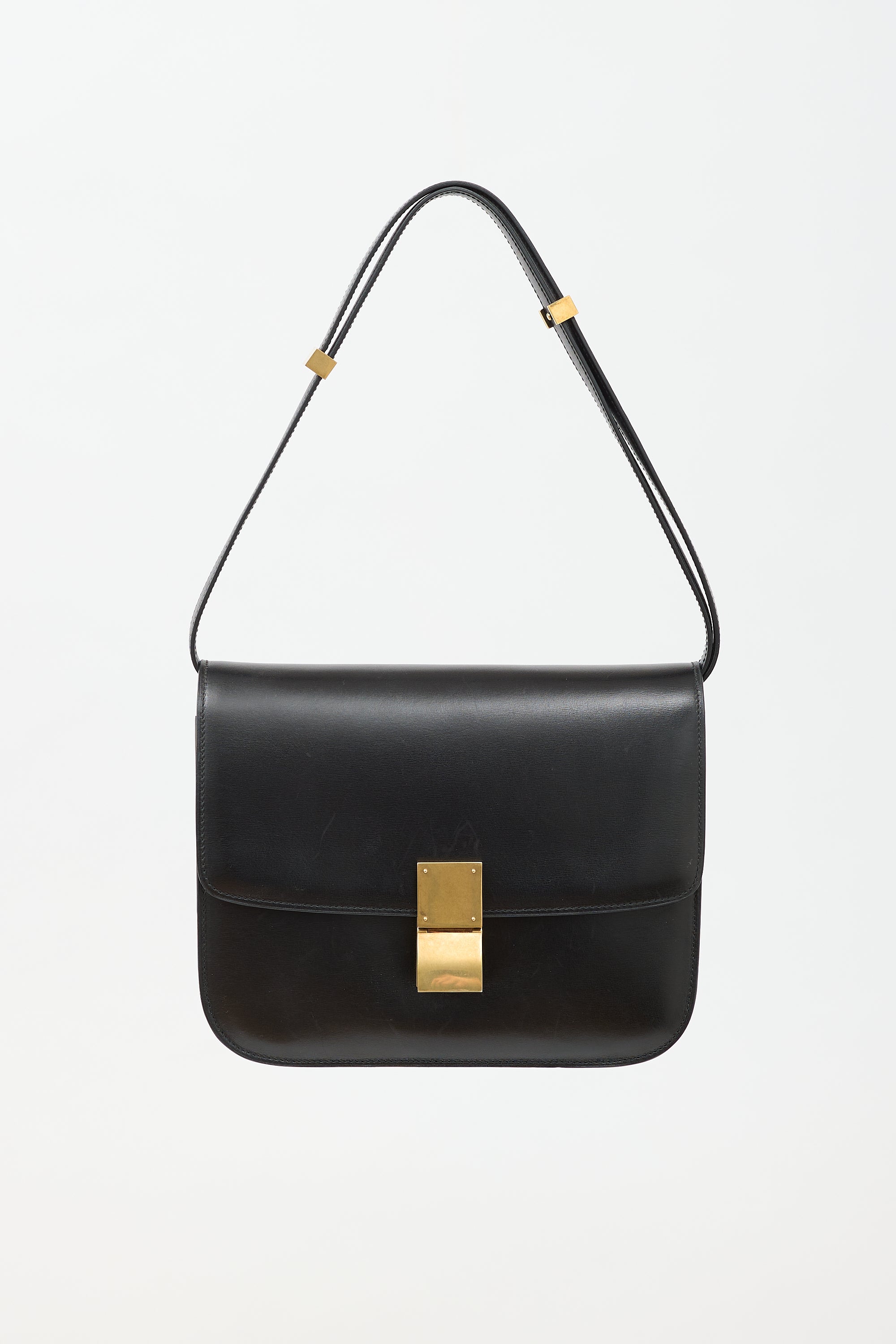 Celine Leather Medium Classic Box Bag