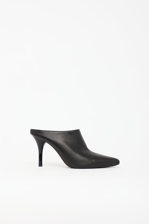 Celine Leather Pointed Mule