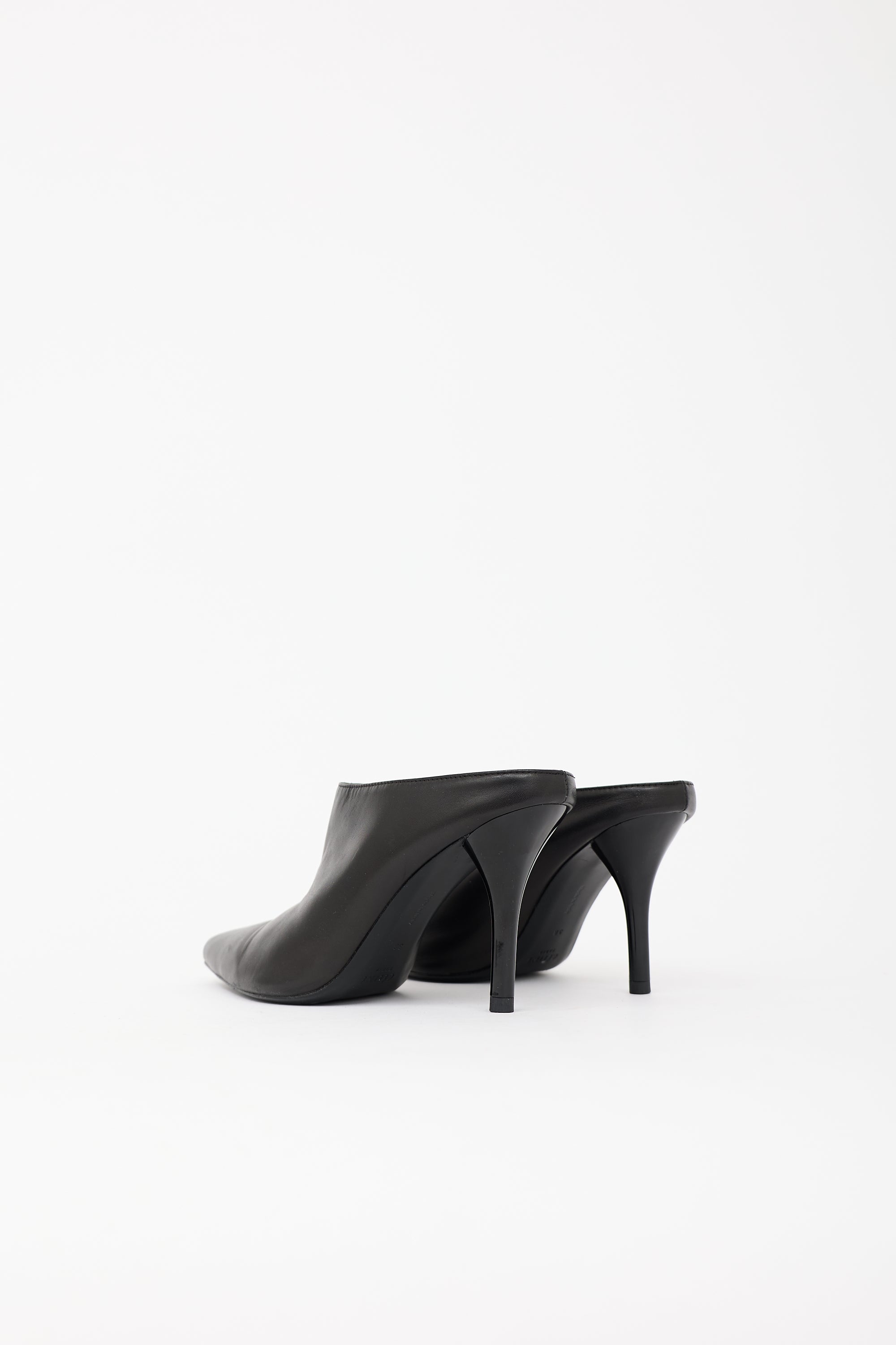 Celine Leather Pointed Mule