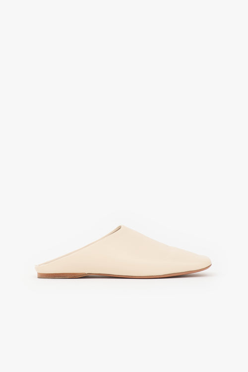 Celine Leather Square Toe Mule