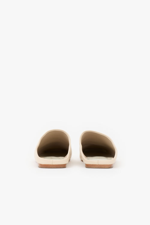 Celine Leather Square Toe Mule