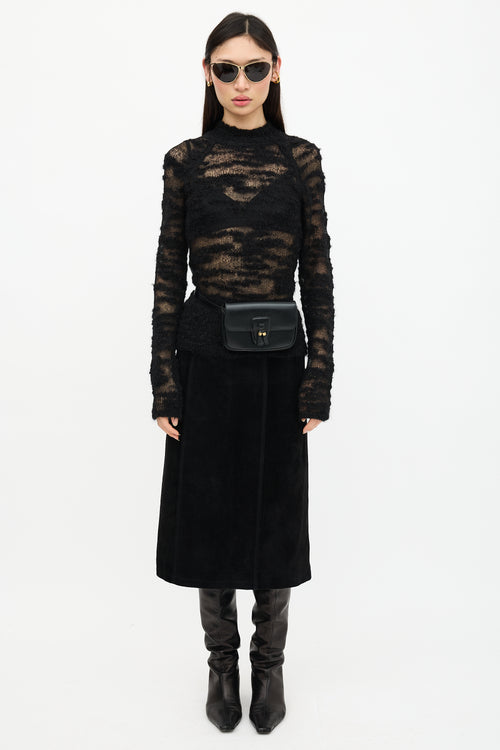 Celine Leather Tassel Belt Bag