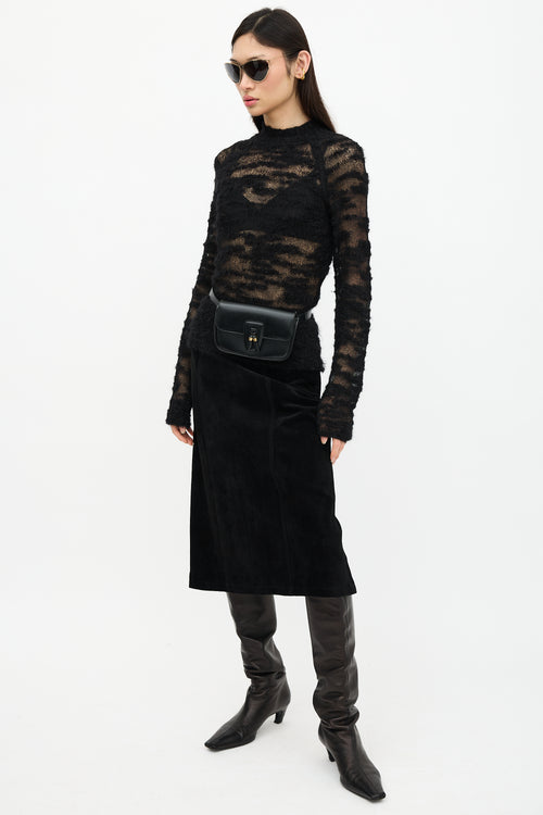 Celine Leather Tassel Belt Bag