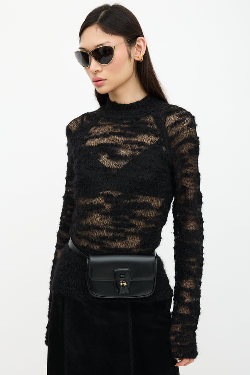 Celine Leather Tassel Belt Bag