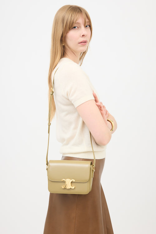 Celine Leather Teen Triomphe Bag