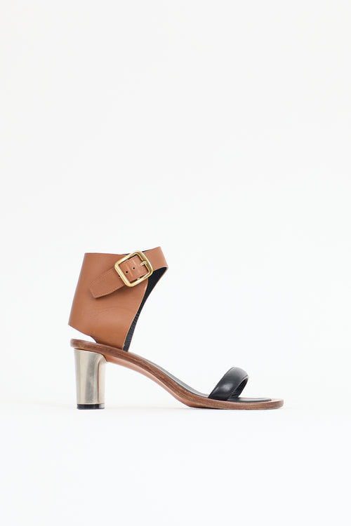 Celine Leather Buckle Sandal