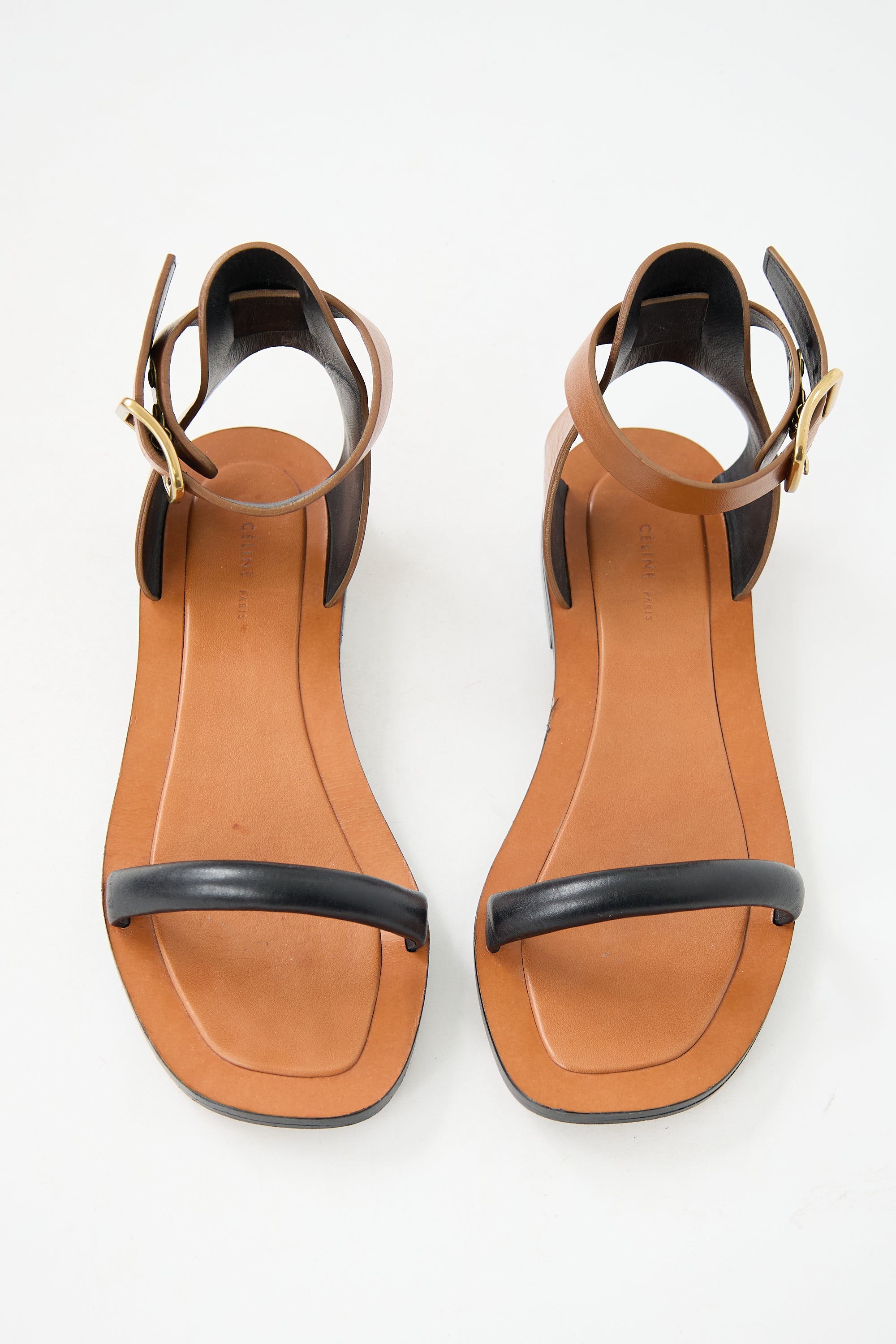 Celine Leather Buckle Sandal