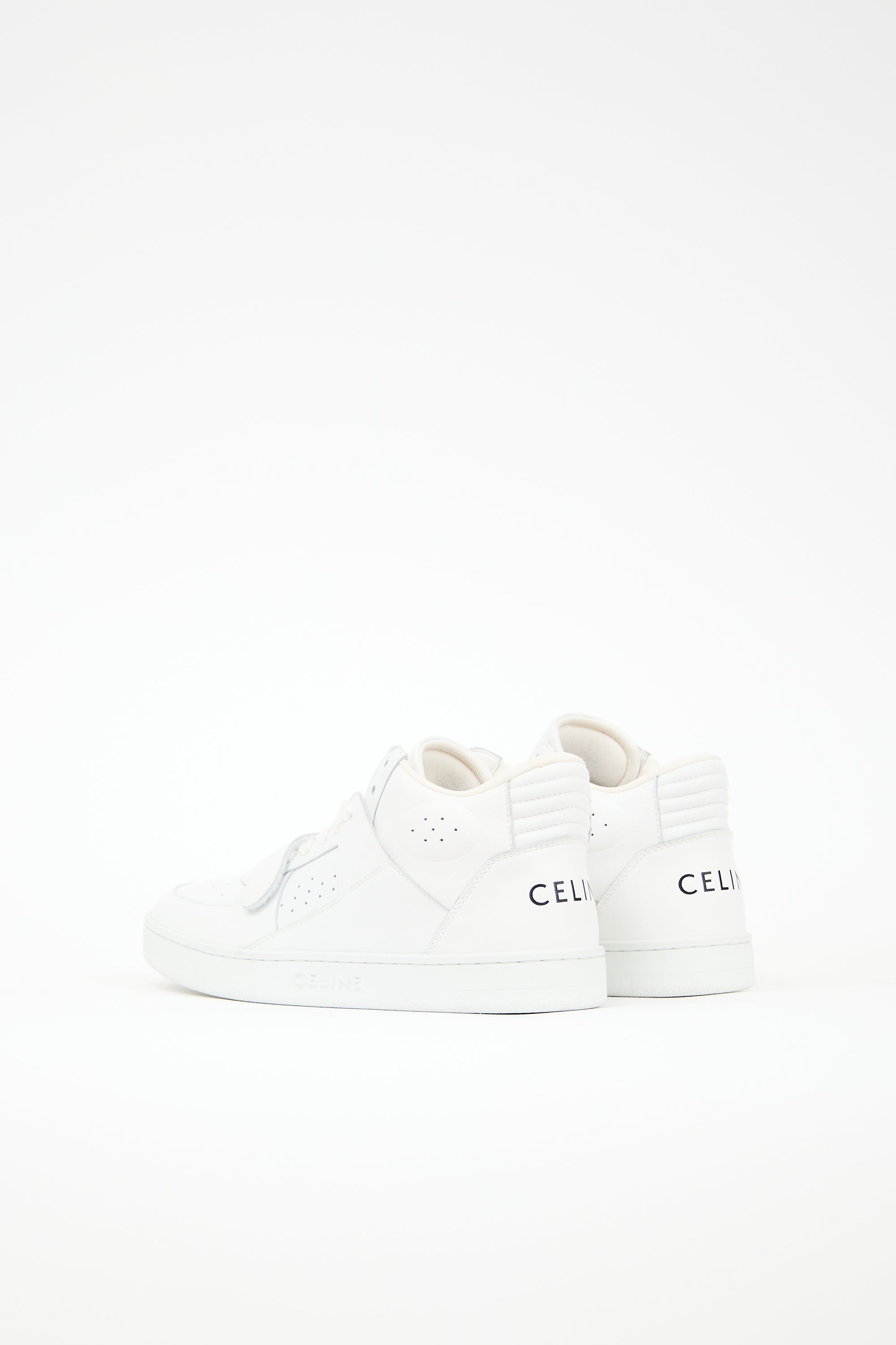Celine Leather CT-02 Mid Sneaker