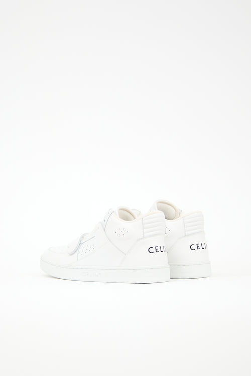 Celine Leather CT-02 Mid Sneaker