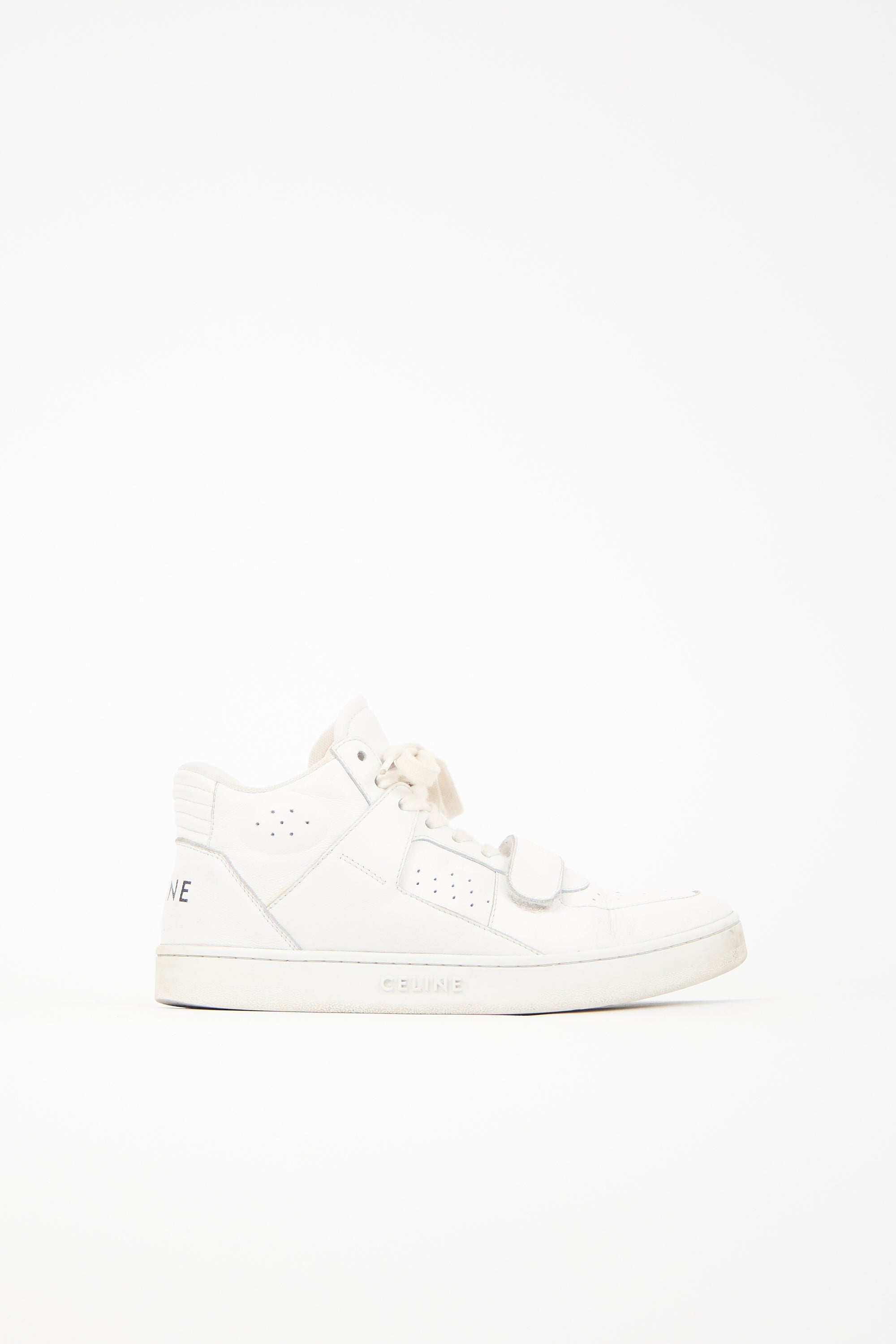 Celine Leather CT-02 Mid Sneaker