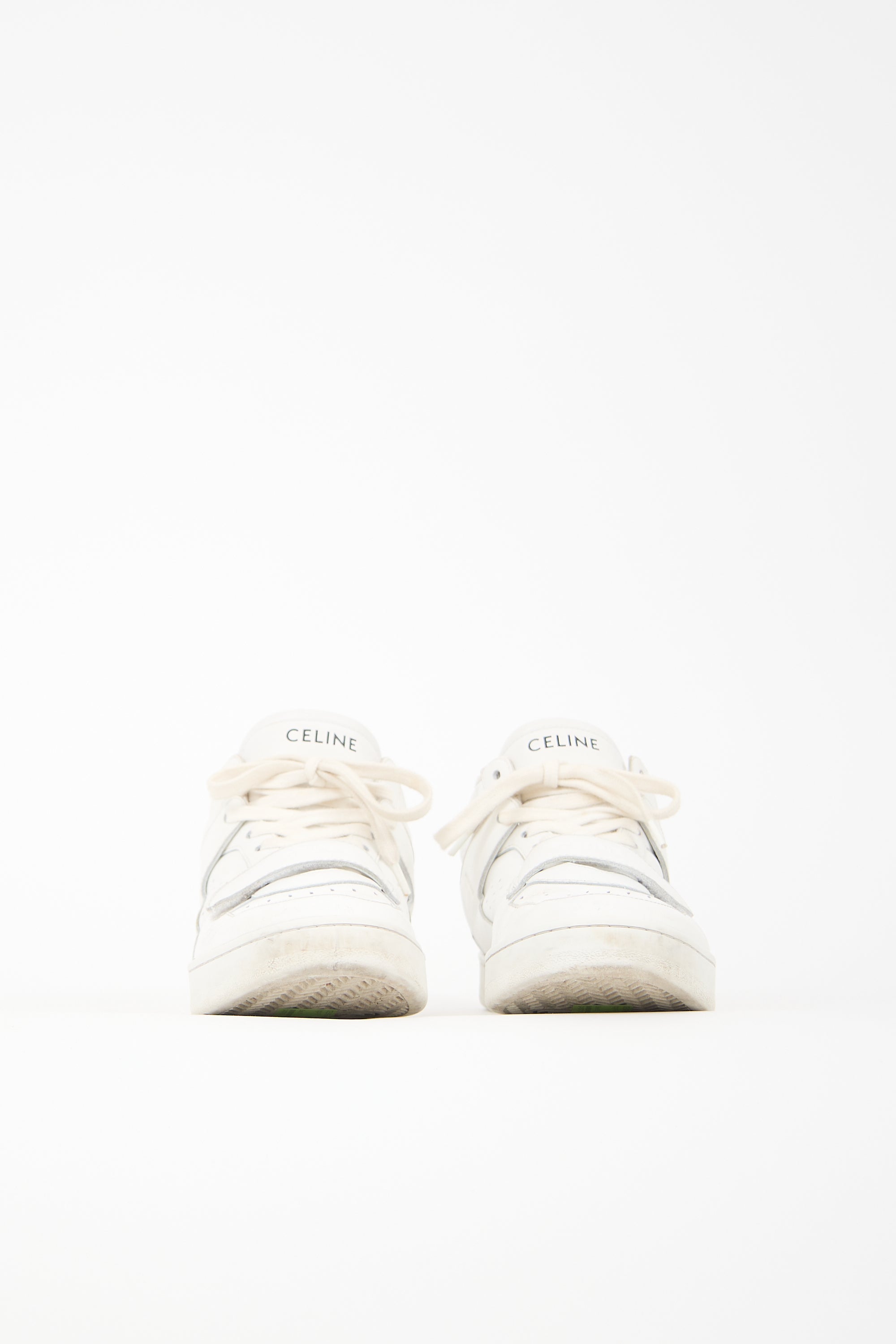 Celine Leather CT-02 Mid Sneaker
