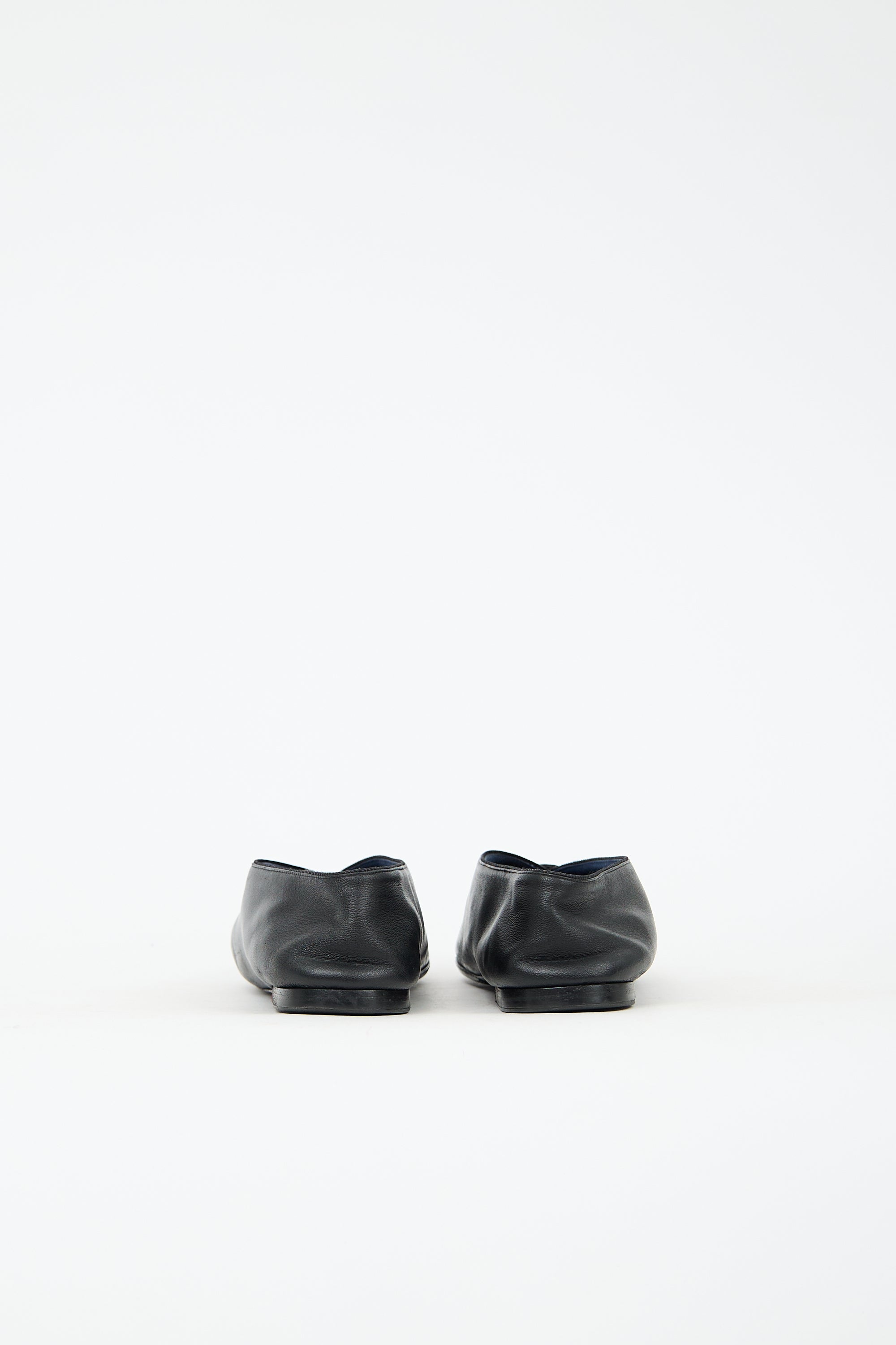 Leather Pointed Toe Flat