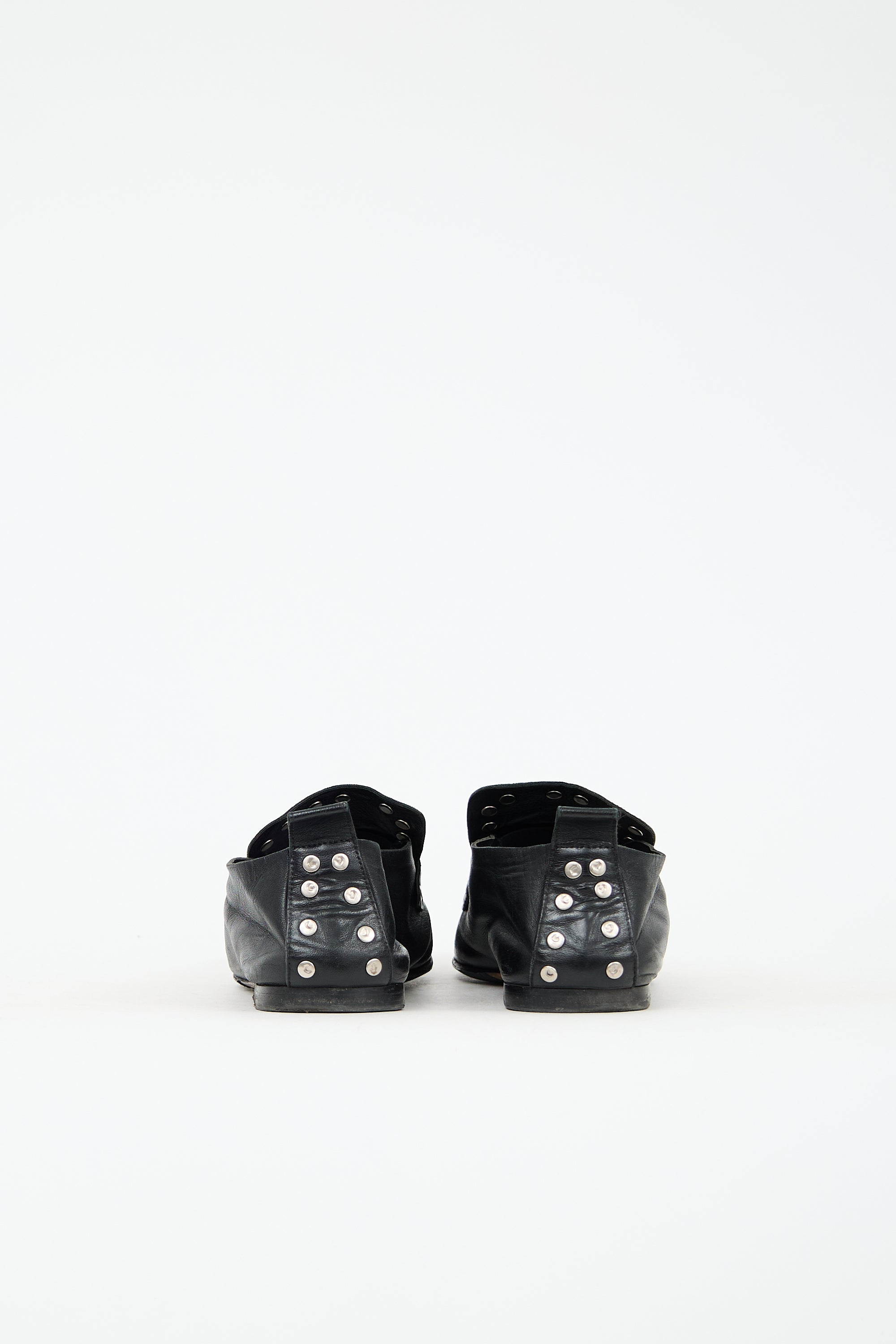 Celine Leather Studded Loafer
