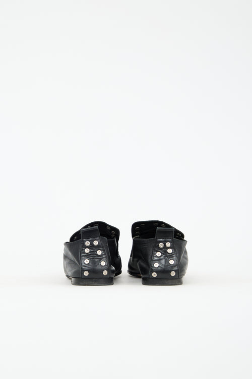 Celine Leather Studded Loafer