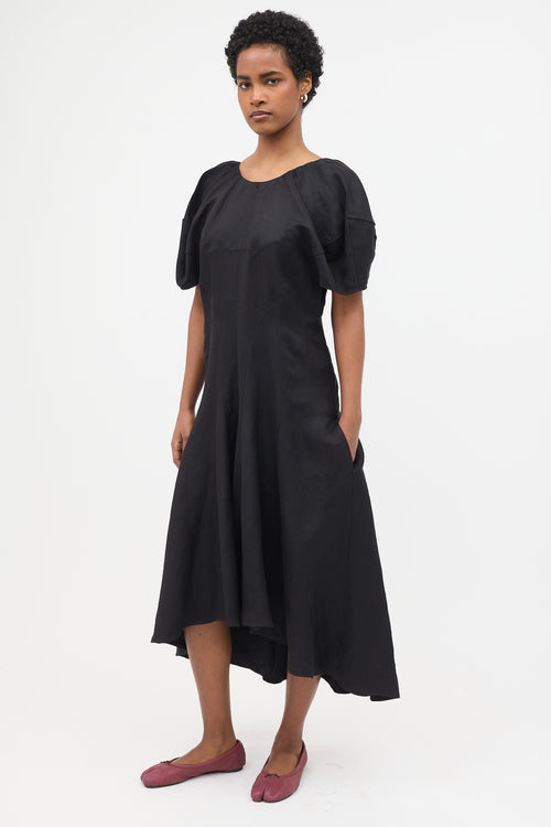 Celine Linen Scoop Back Dress
