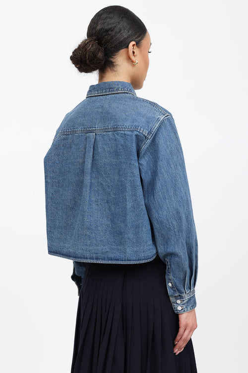 Celine Cropped Denim Shirt