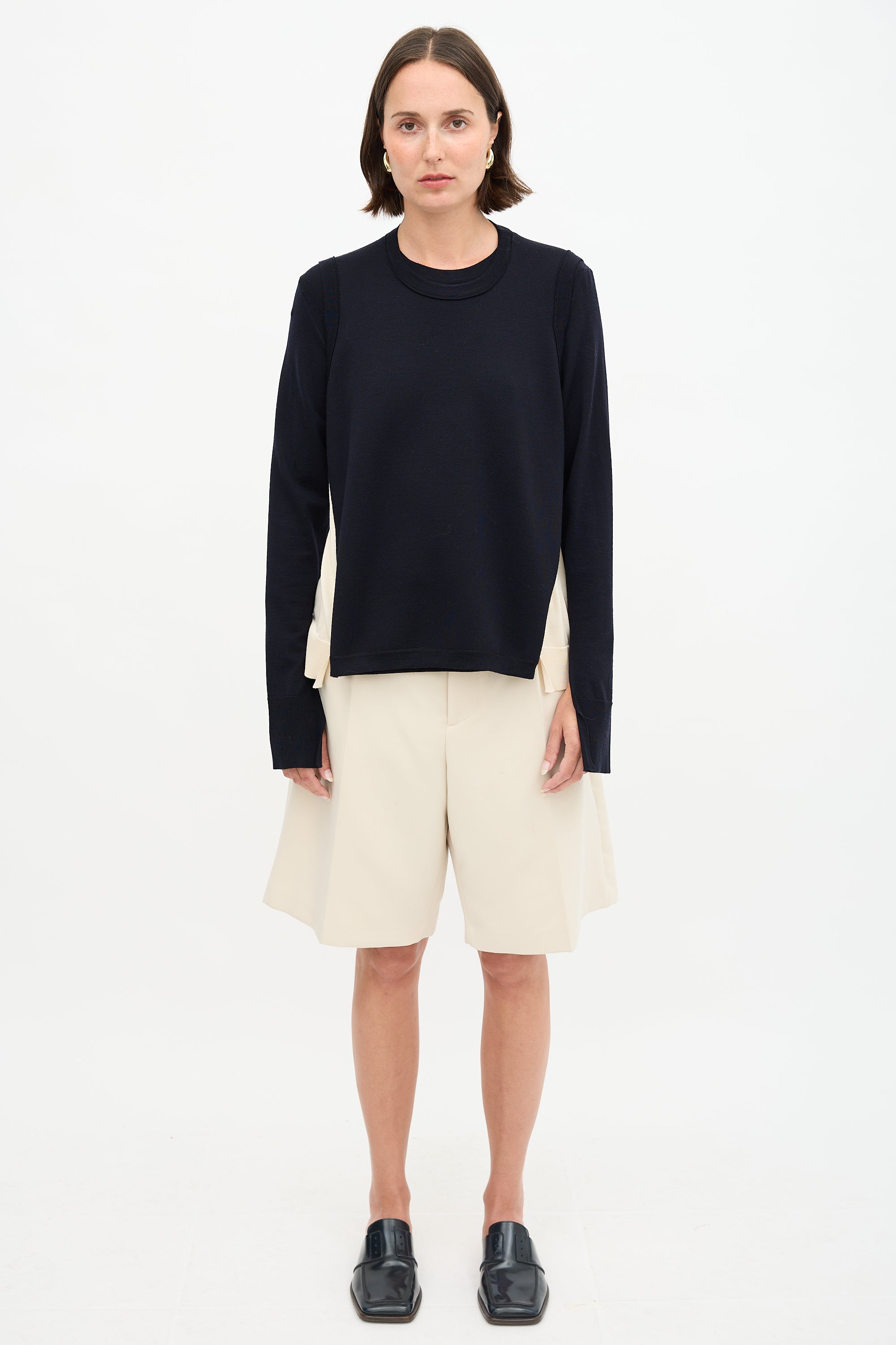 Celine Buttoned Panel Sweater