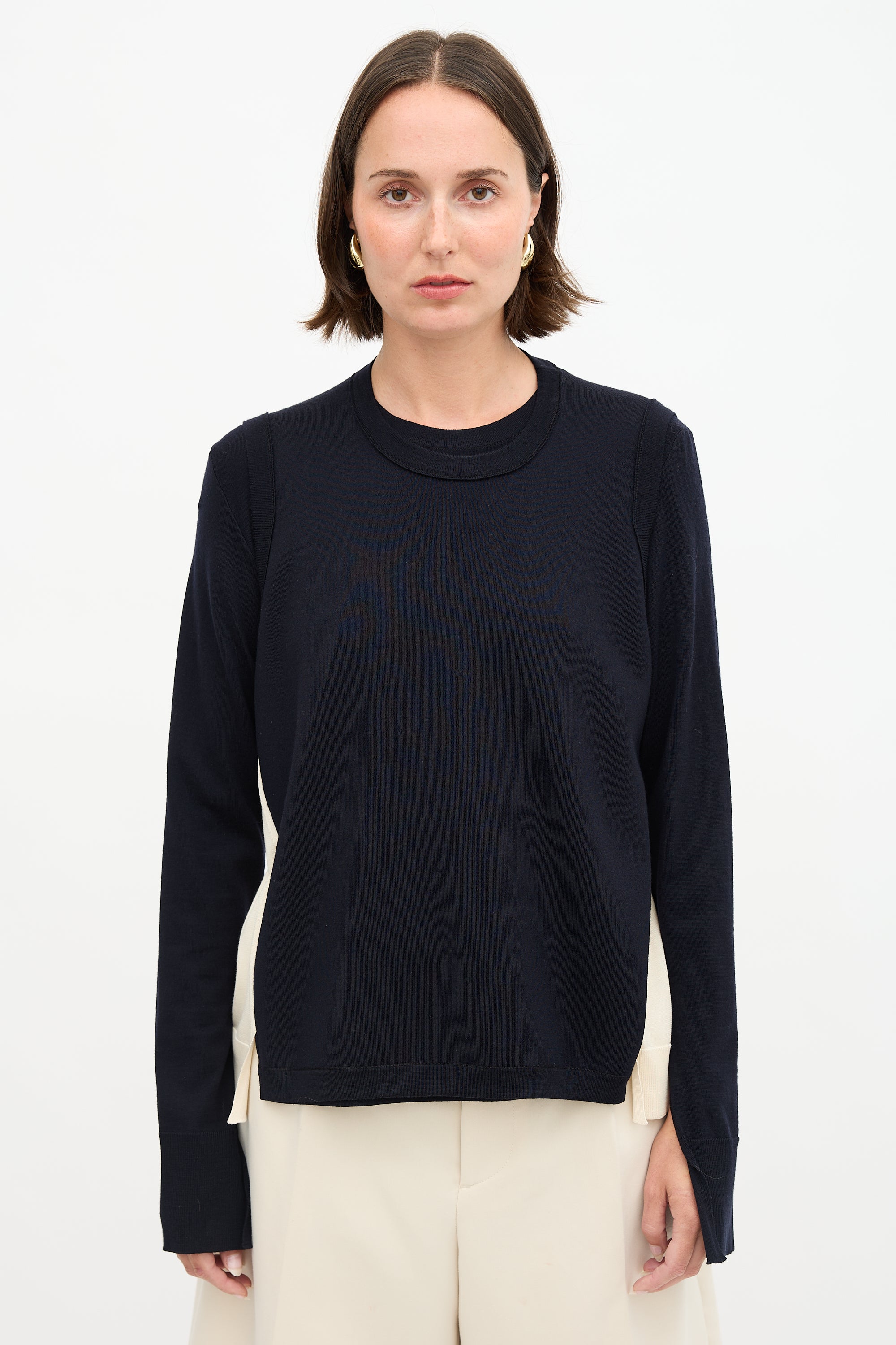 Celine Buttoned Panel Sweater