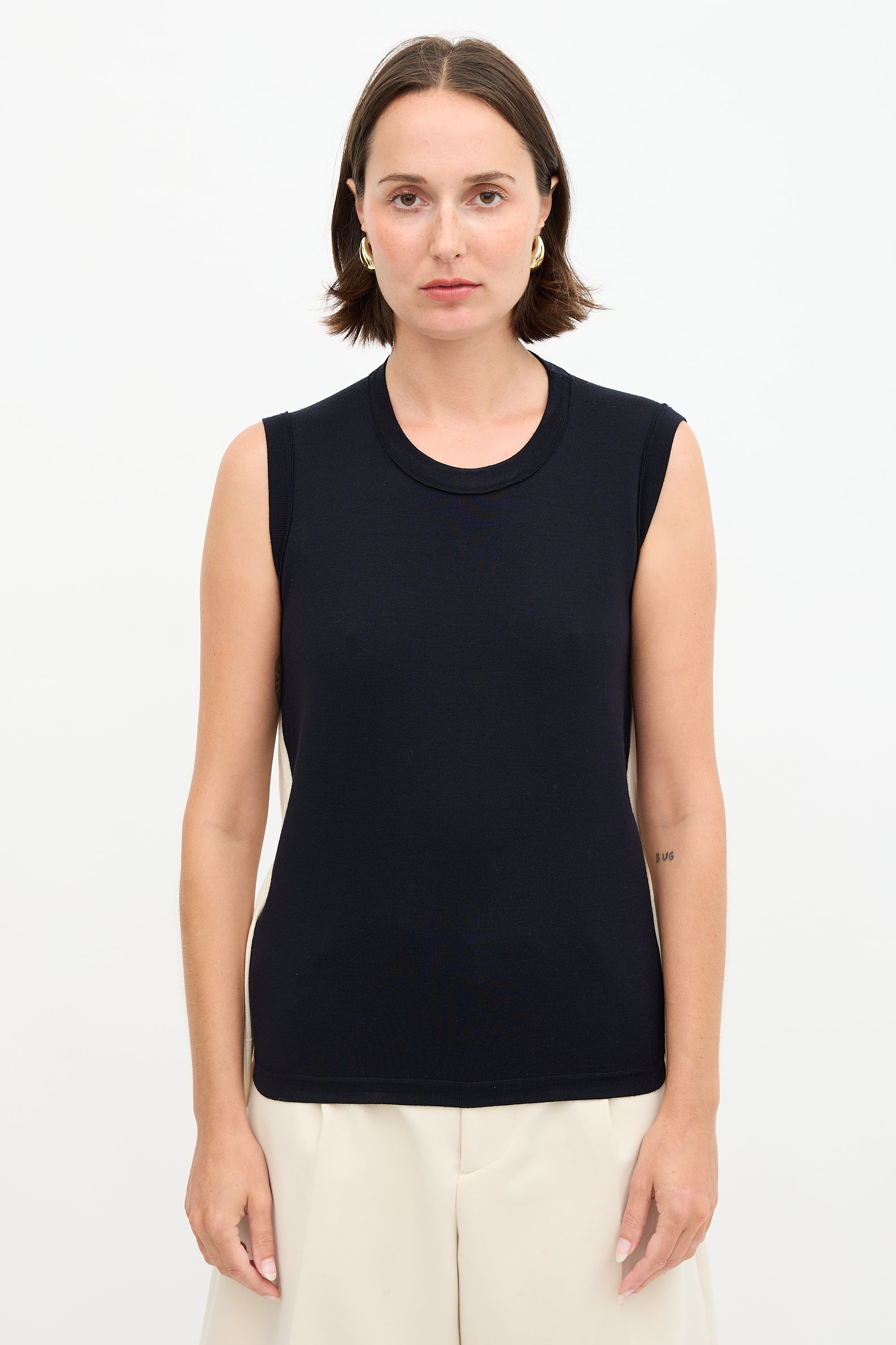 Celine Buttoned Panel Sweater